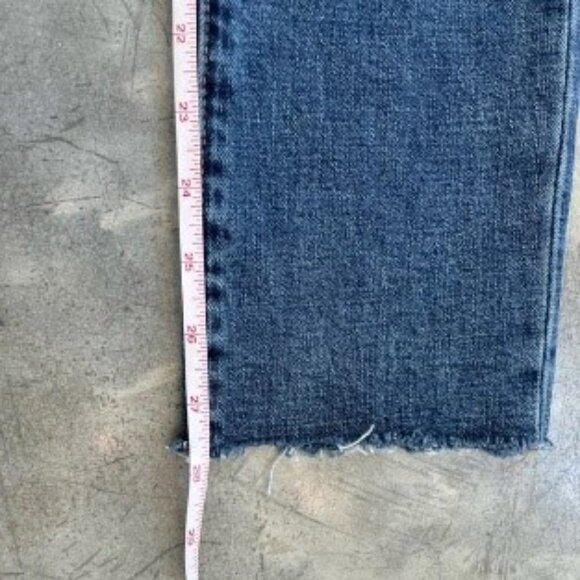 ✨2X HP✨NWT Sam Edelman Stiletto High Rise Straight Raw Edge Hem Jeans - Size 4 - Picture 8 of 13